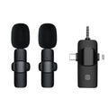3 in 1 Wireless Lavalier Microphone for Iphone Android 3.5Mm for Radio Live Recording Noise Reduction Professional Mini Microph