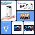 Hy300 Pro 4K Android 11 Dual Wifi6 260Ansi Allwinner H713 Bt5.0 1080P 1280*720P Home Cinema Outdoor Projector